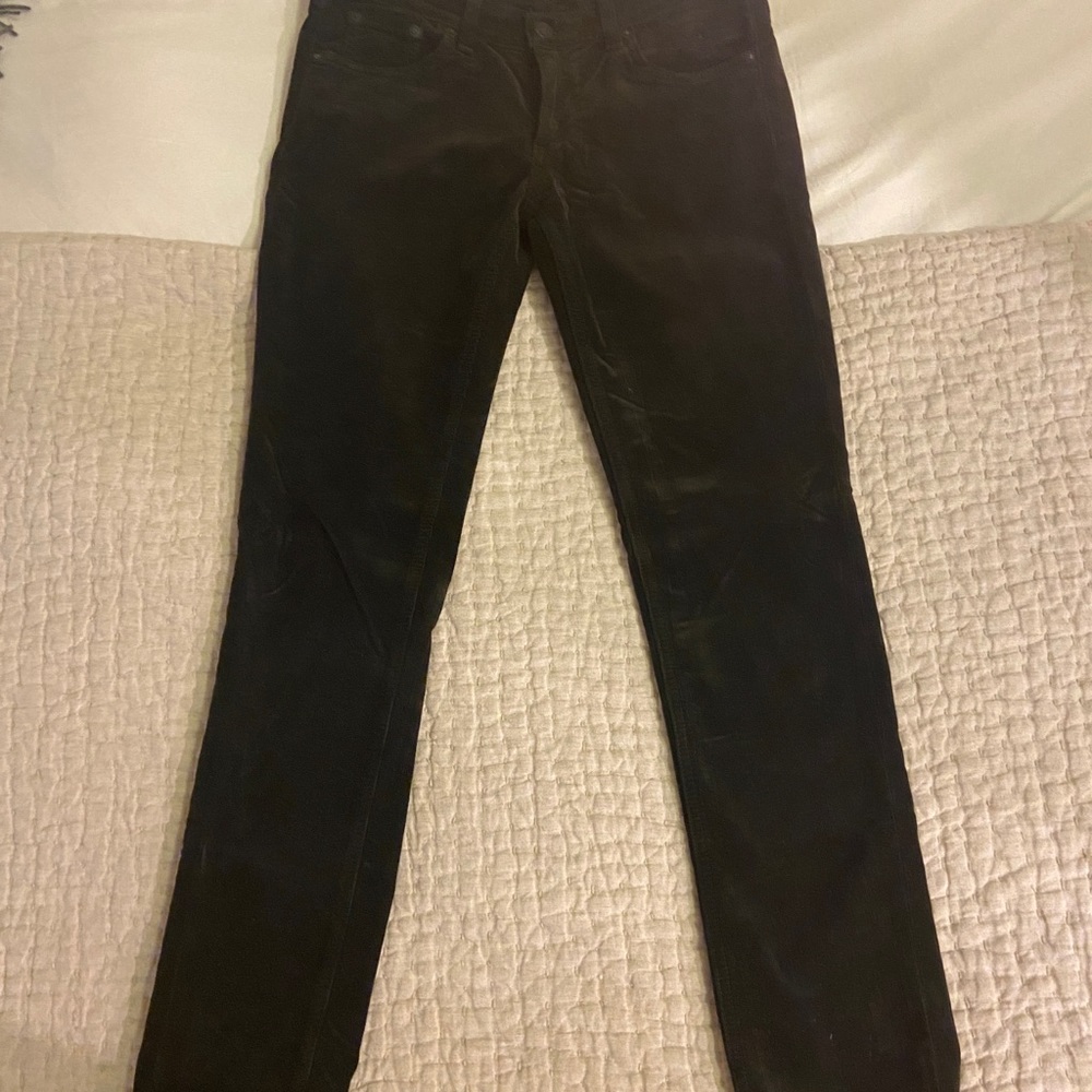 Rag & Bone dark green corduroy pant